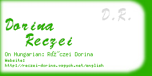 dorina reczei business card